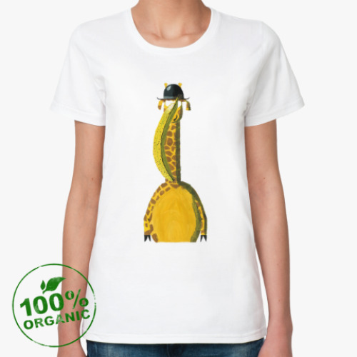 Женская футболка из органик-хлопка Жираф Магритта