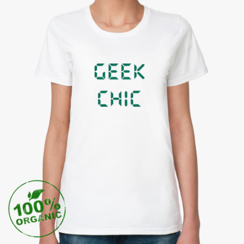 Женская футболка из органик-хлопка GEEK CHIC