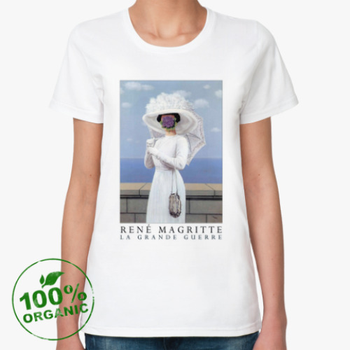 Женская футболка из органик-хлопка Рене Магритт - Великая война