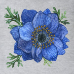 Синий цветок анемоны
