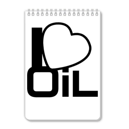 Блокнот 'Люблю нефть!'