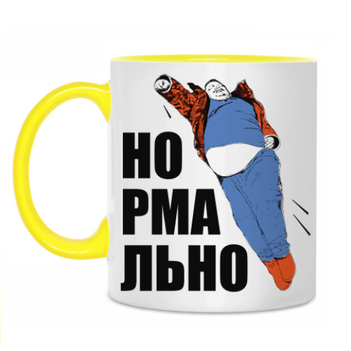 Кружка Супергерой батя. Нормально.