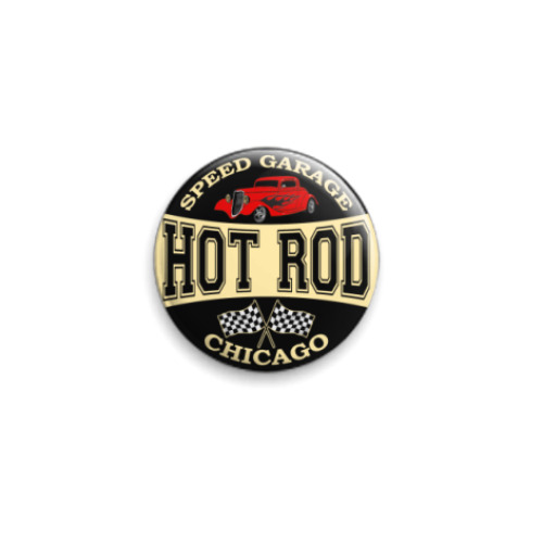 Значок 25мм HOT ROD