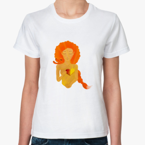 Классическая футболка  Солнечная девушка