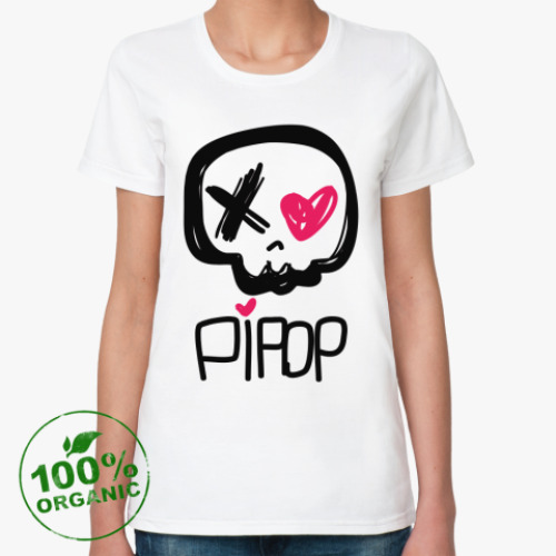 Женская футболка из органик-хлопка PIPOP