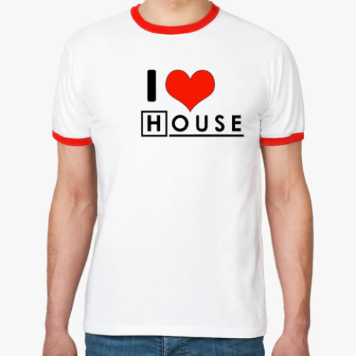 Футболка Ringer-T I love House