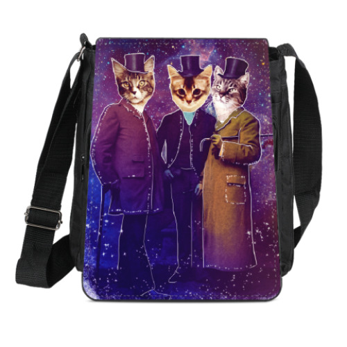 Сумка-планшет Три космических кота