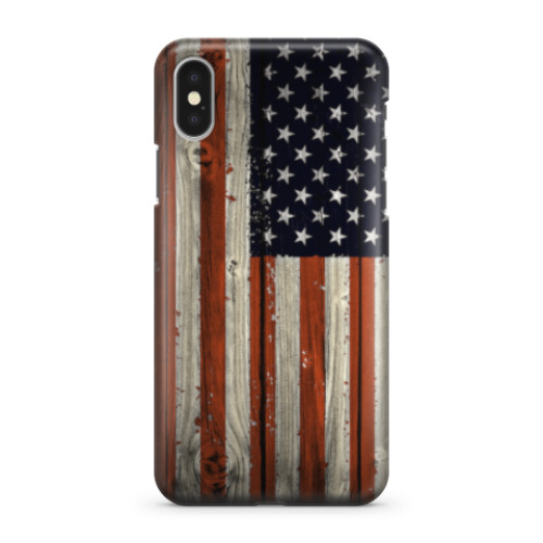 Чехол для iPhone X Флаг США