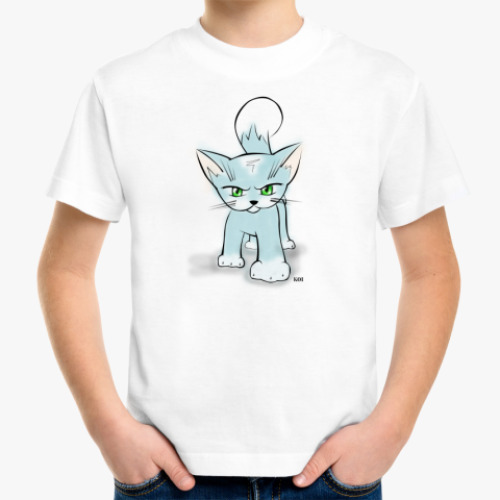 Детская футболка злой котяра