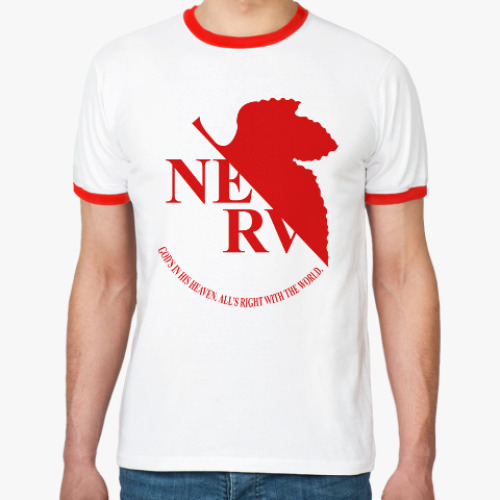Футболка Ringer-T Neon Genesis Evangelion NERV