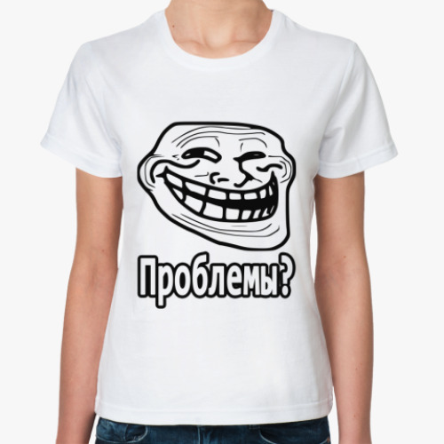 Классическая футболка TrollFace Rus