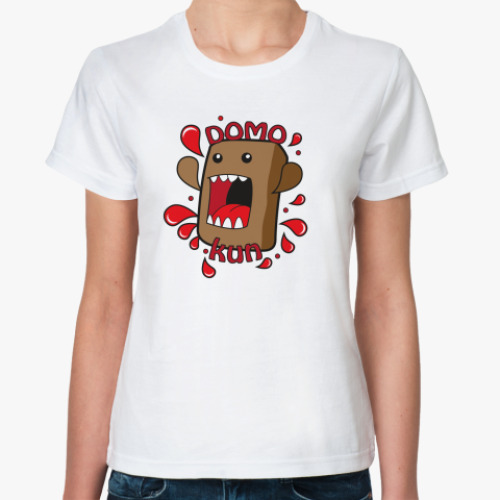 Классическая футболка Domo kun