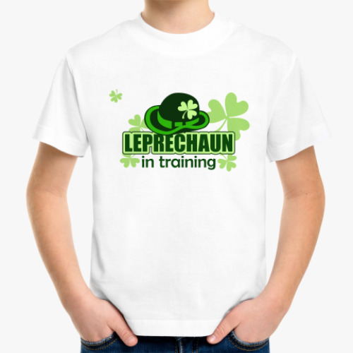 Детская футболка Leprechaun in training