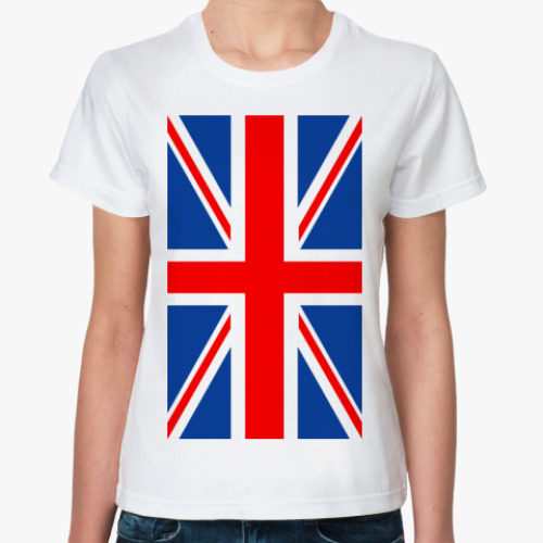 Классическая футболка Английский флаг
