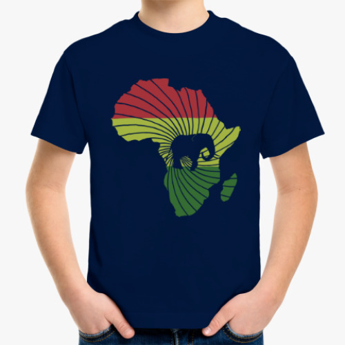 Детская футболка Африканский слон