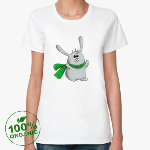 Женская футболка из органик-хлопка Счастливчик