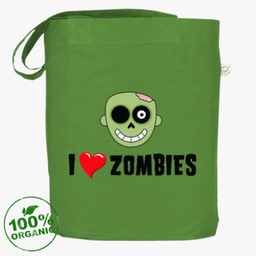 Сумка шоппер I love zombies