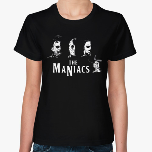 Женская футболка Маньяки