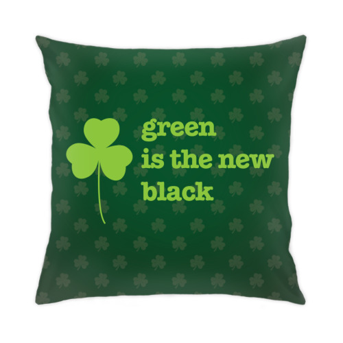 Подушка Green is the new black