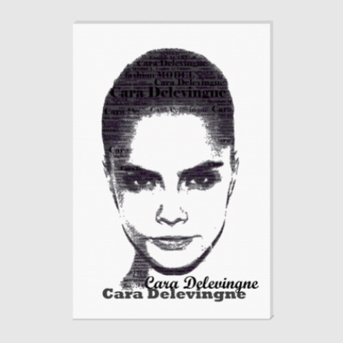 Холст Cara Delevingne/Кара Делевинь