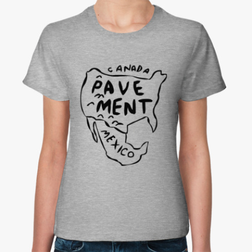 Женская футболка Pavement