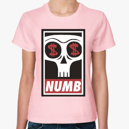 Женская футболка Numb