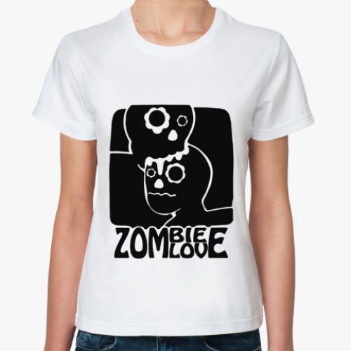 Классическая футболка Zombie love
