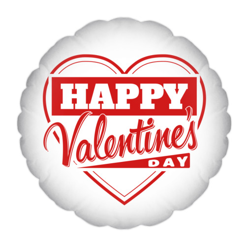Подушка С днем Святого Валентина - Happy Valentines Day