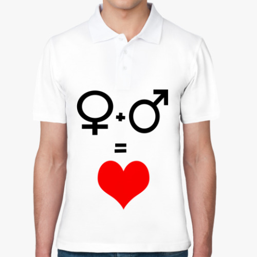 Рубашка поло М+Ж=Любовь