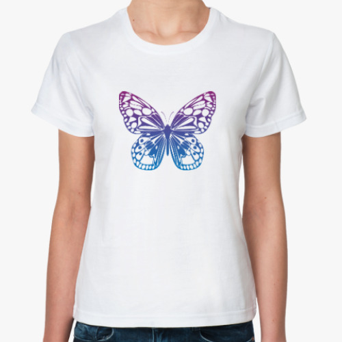 Классическая футболка Бабочка Butterfly Vintage