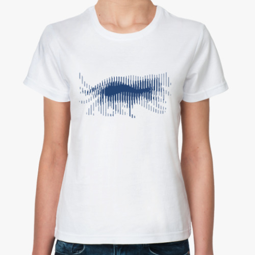 Классическая футболка Голограмма кота