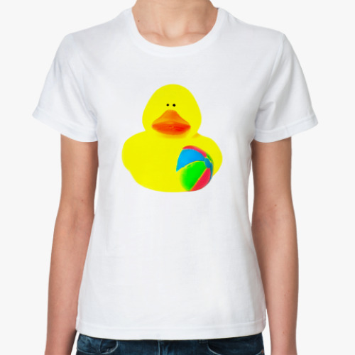 Классическая футболка Просто утка (с мячом)