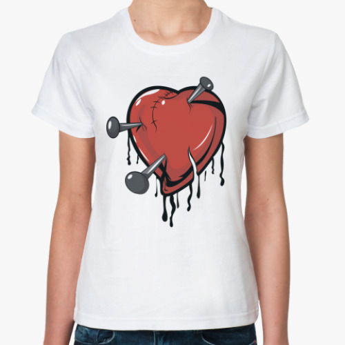 Классическая футболка сердце