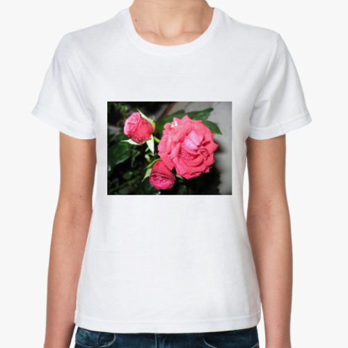 Классическая футболка  Розы