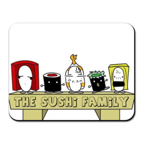 Коврик для мыши Sushi Family