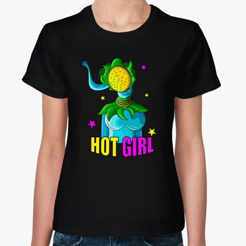 Женская футболка HOT GIRL