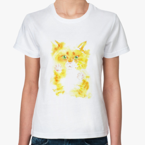Классическая футболка Солнечный кот