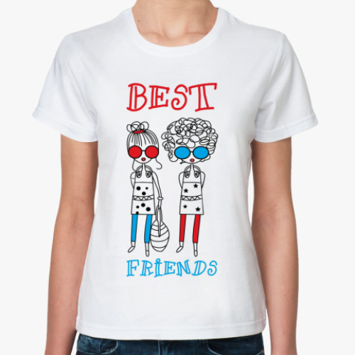 Классическая футболка Best friends