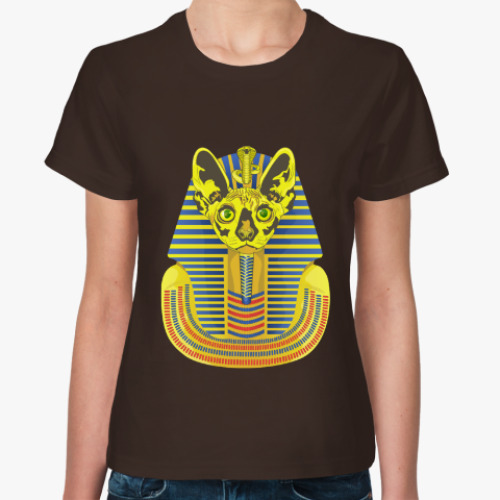 Женская футболка Кот фараон