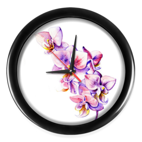 Настенные часы орхидея