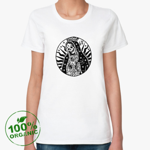 Женская футболка из органик-хлопка santa muerta