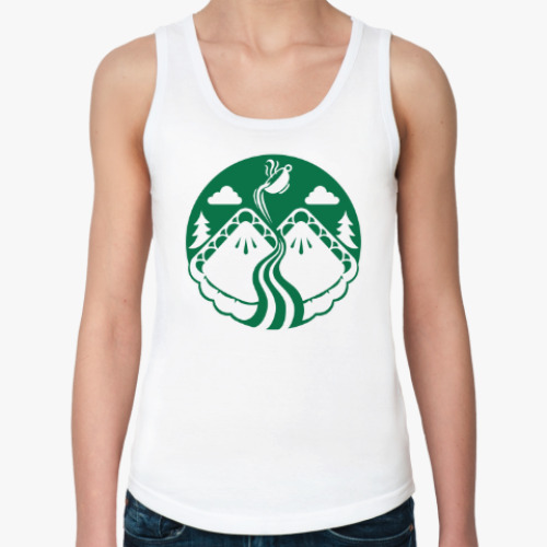 Женская майка Twin Peaks coffee Starbucks