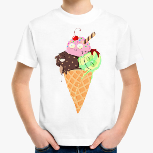 Детская футболка Рожок Морожок