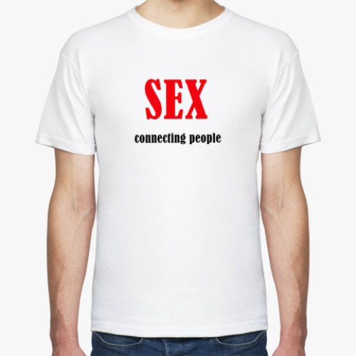 Футболка SEX  connecting people