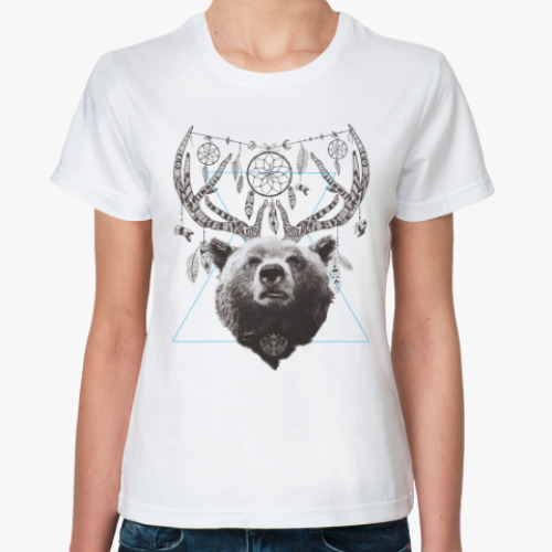 Классическая футболка Медведь с рогами