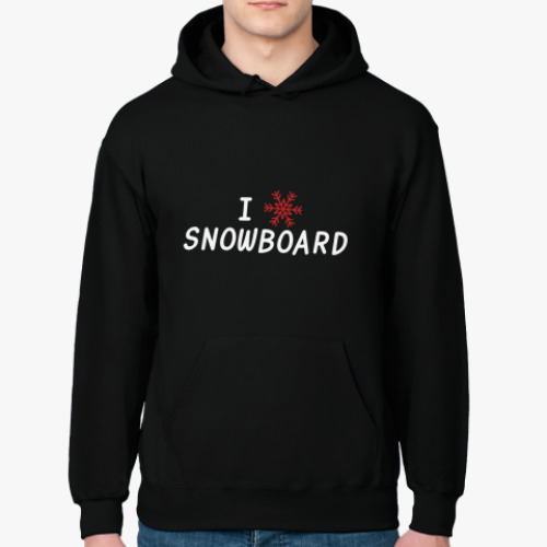 Толстовка худи I snow snowboard