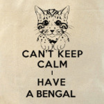 Can't keep calm i have a bengal
