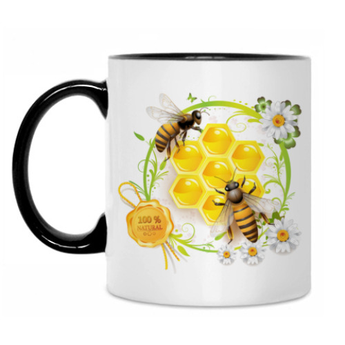 Кружка Пчелы, мед