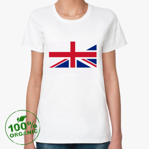 Женская футболка из органик-хлопка  England UK