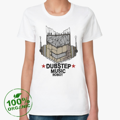 Женская футболка из органик-хлопка Dubstep
